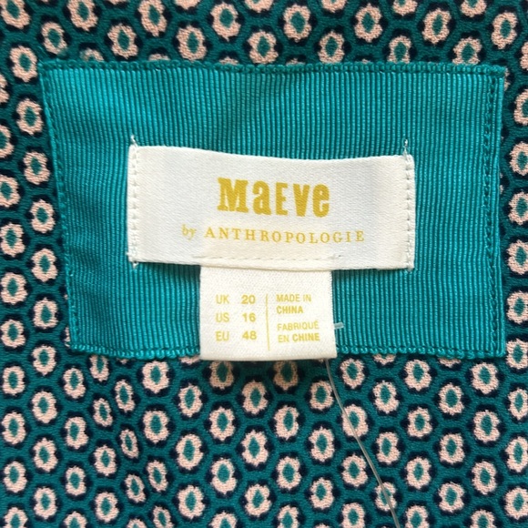 Anthropologie | Maeve Belted Dress Dark Turquoise - Picture 11 of 12